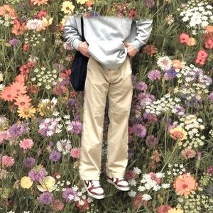 george baggy oversized pants; vintage straight cut